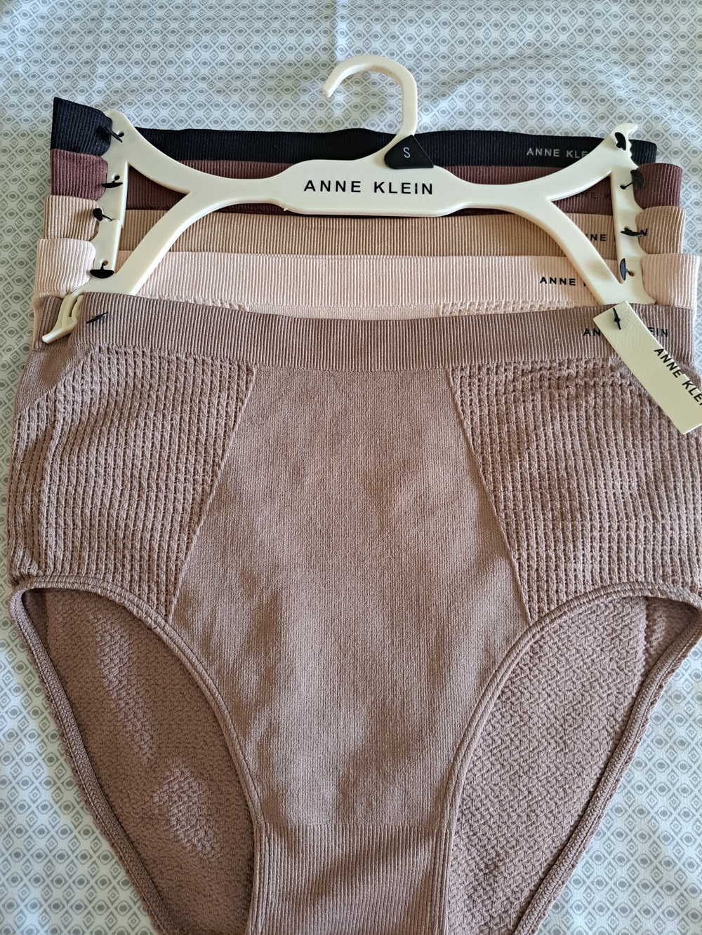 Anne Klein Neutral Tone High-Waist Shaping Briefs 5-pack S